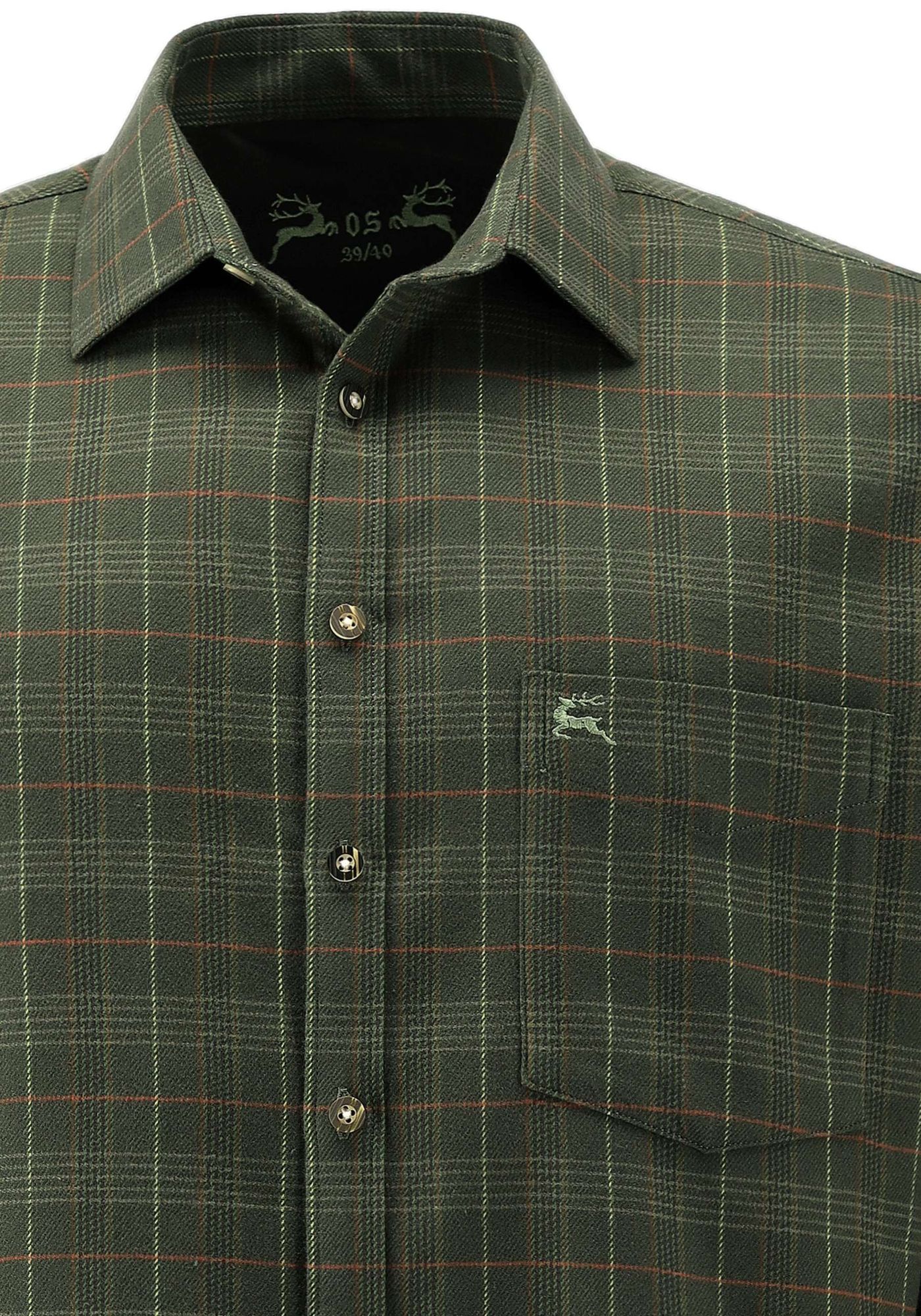 OS Trachten Jagdhemd Slim Fit Midat