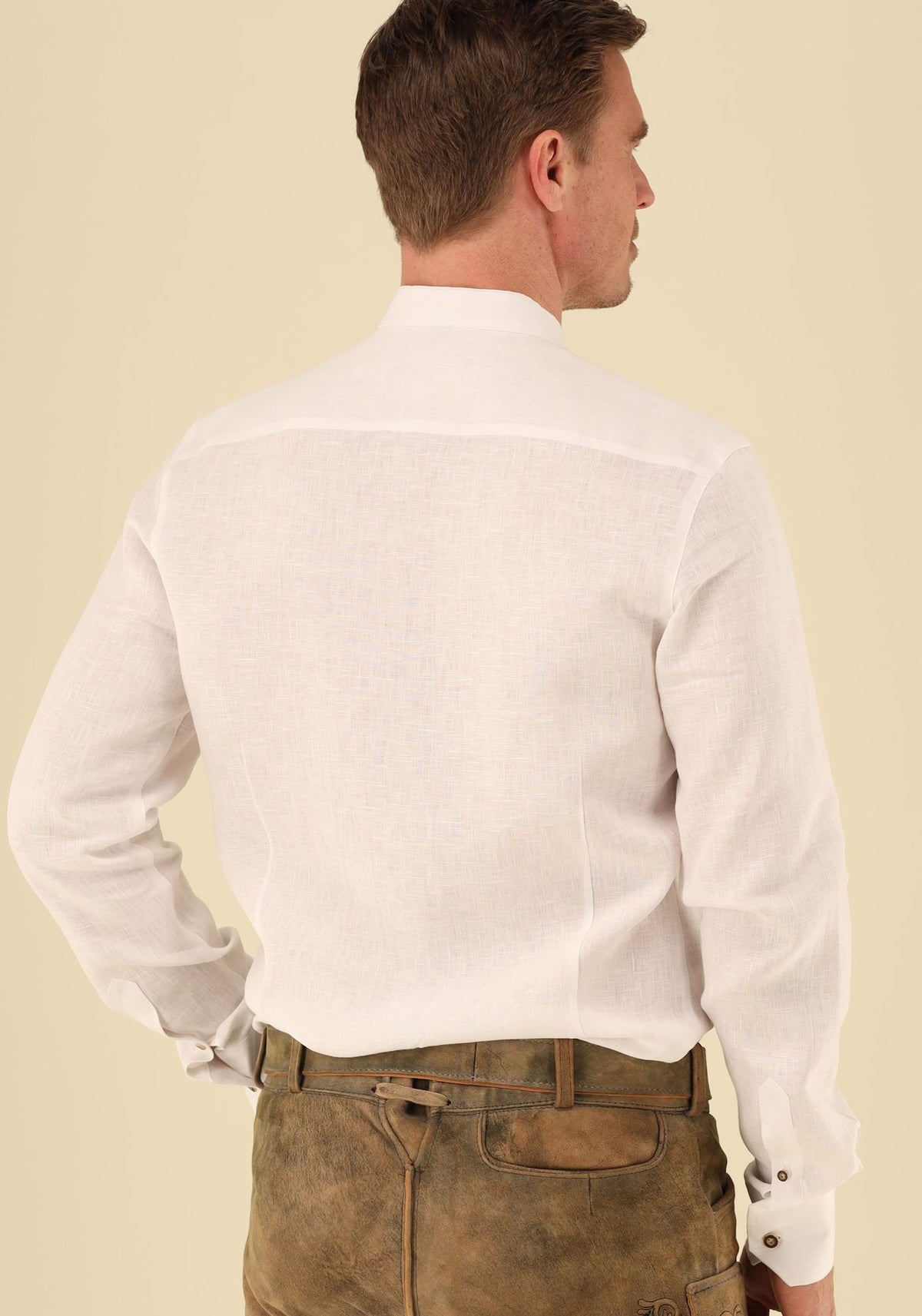 Gipfelstürmer Trachtenhemd 100% Leinen Slim Fit Zezod