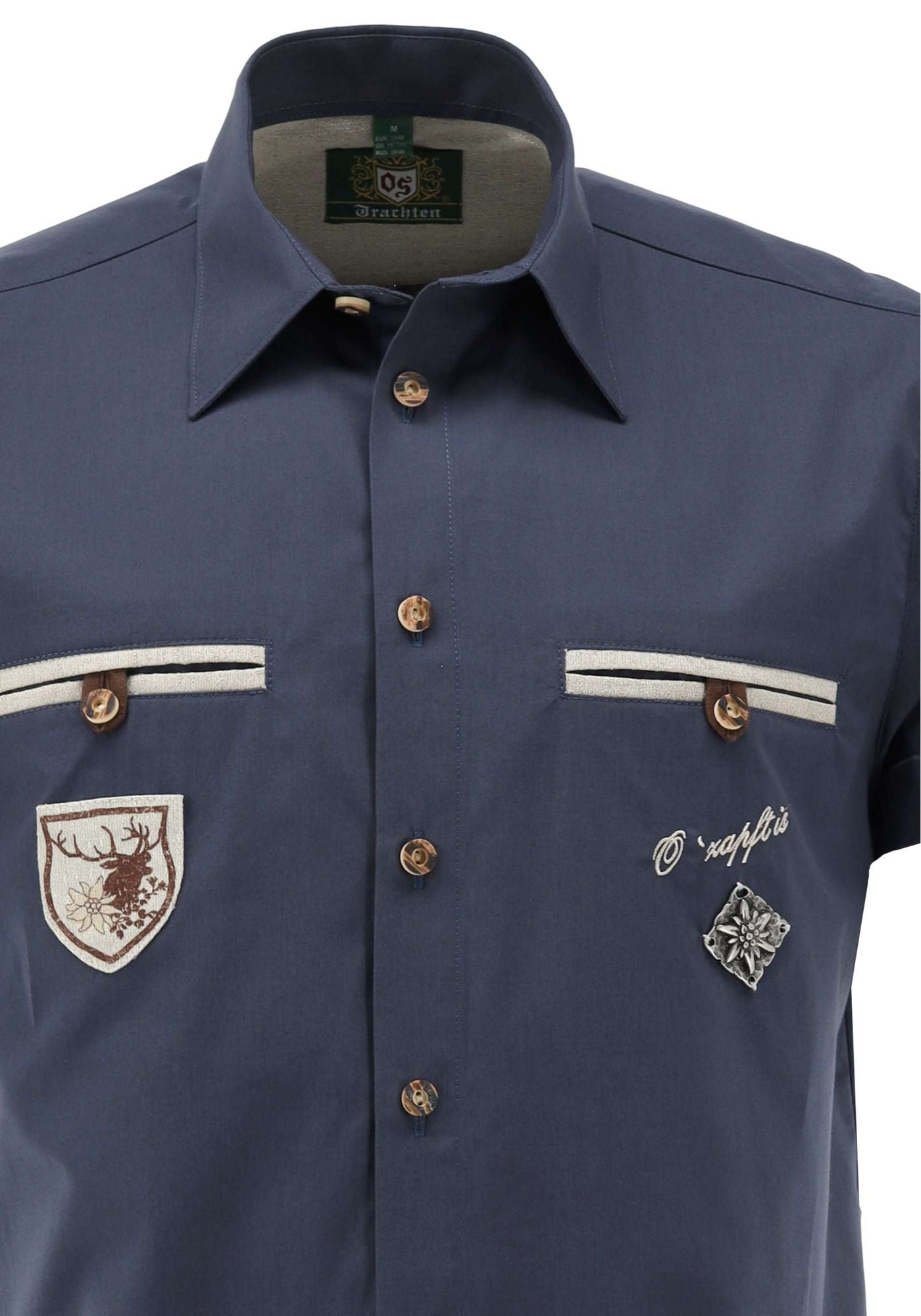 OS Trachten Kurzarmhemd Slim Fit Enuwo
