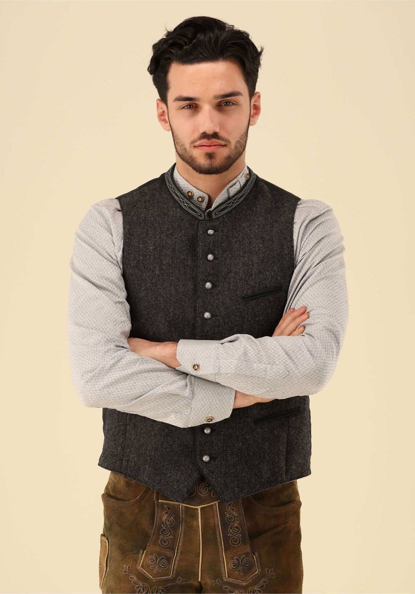 Gipfelstürmer Trachtenweste Slim Fit Pusir