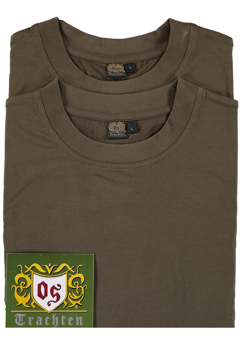 OS Trachten T-Shirt mit Rundhalsausschnitt 2er-Pack Tumira