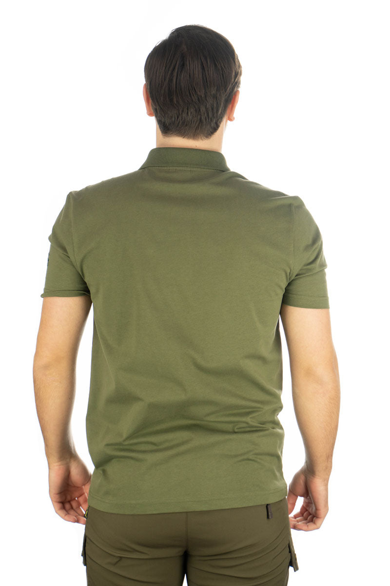 OS Trachten Herren Poloshirt Kurzarm Jagdshirt mit Polokragen Fuzao