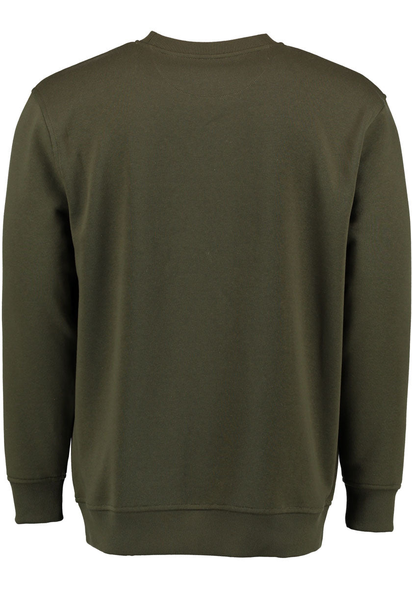 OS Trachten Herren Sweatshirt Pullover Jagdsweatshirt mit Rundhalsausschnitt Memvu
