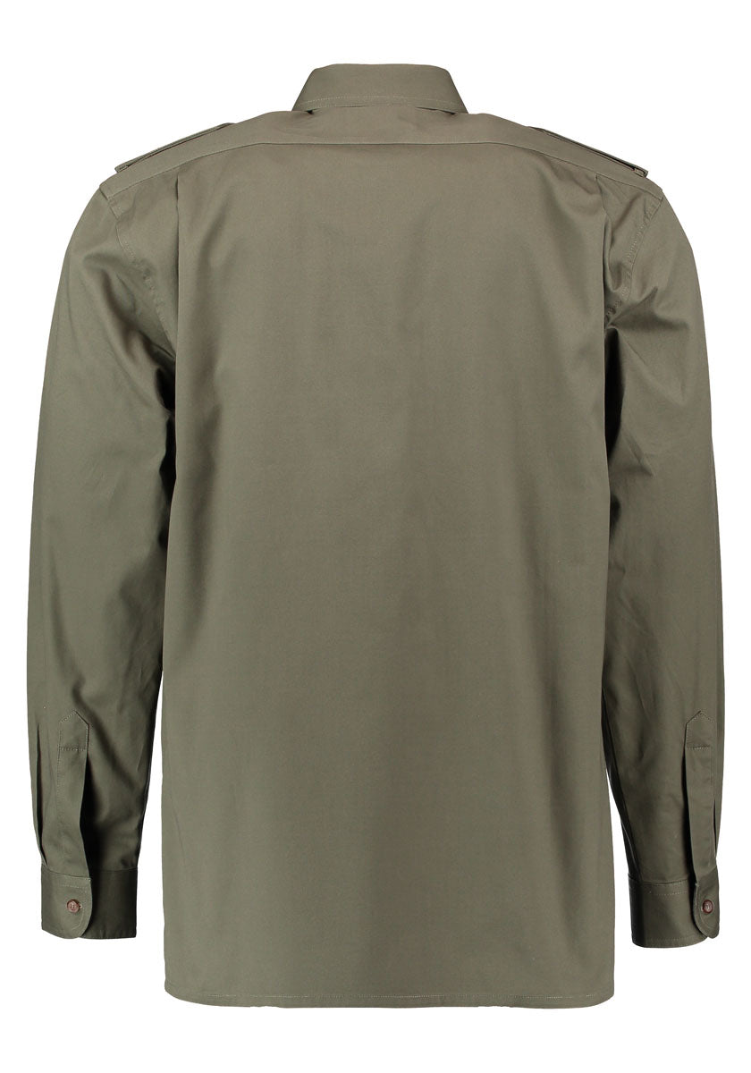 OS Trachten Herren Hemd Langarm Jagdhemd mit Button-Down-Kragen Egapey