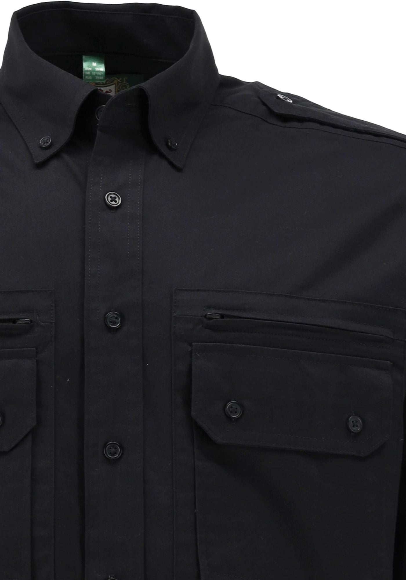 OS Trachten Herren Hemd Langarm Jagdhemd mit Button-Down-Kragen Egapey
