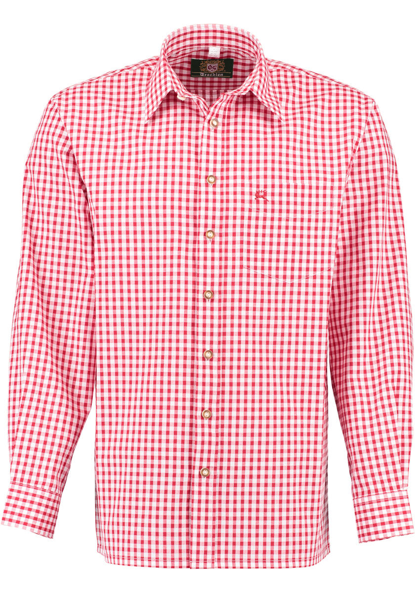 OS Trachten Trachtenhemd Regular Fit Panxeta