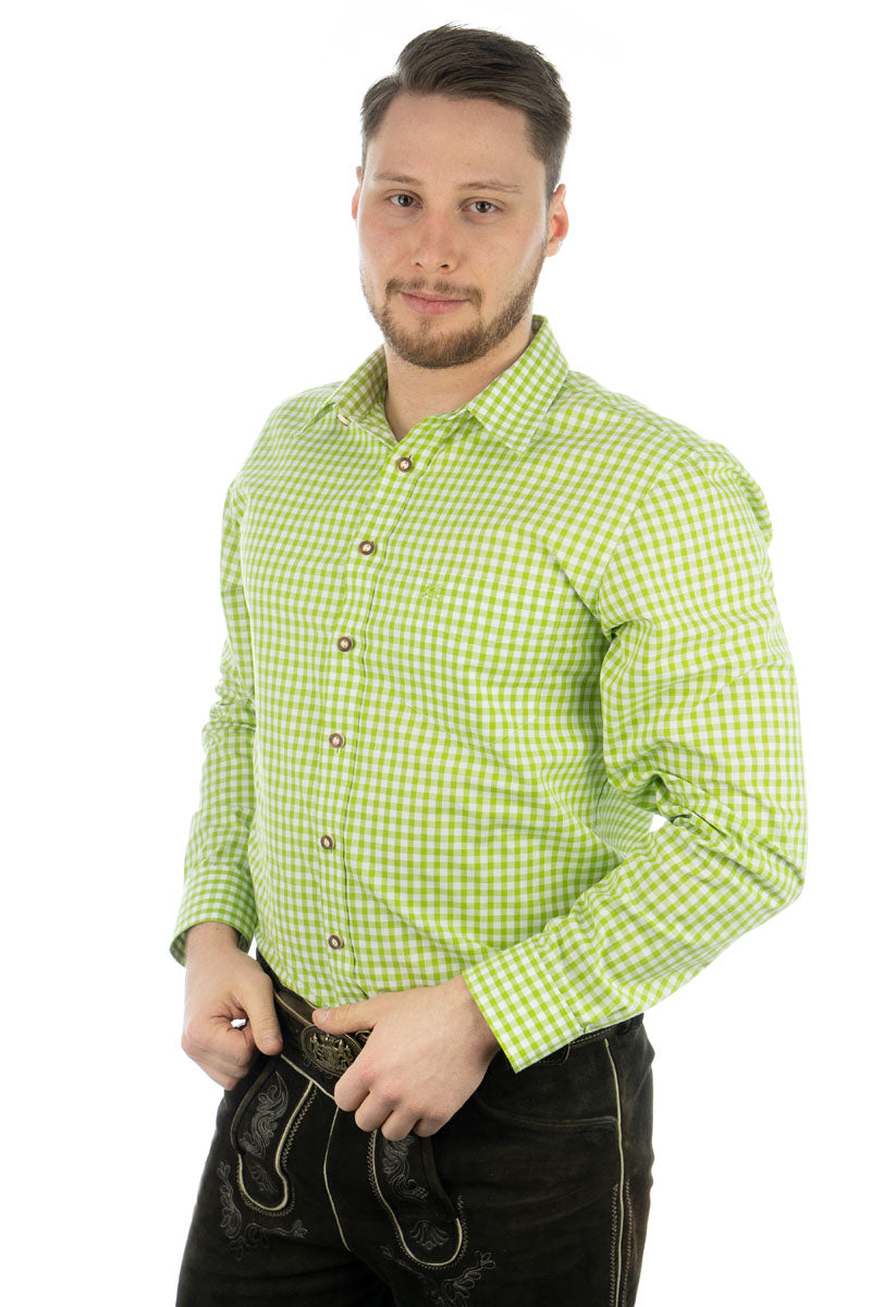 OS Trachten Trachtenhemd Regular Fit Panxeta