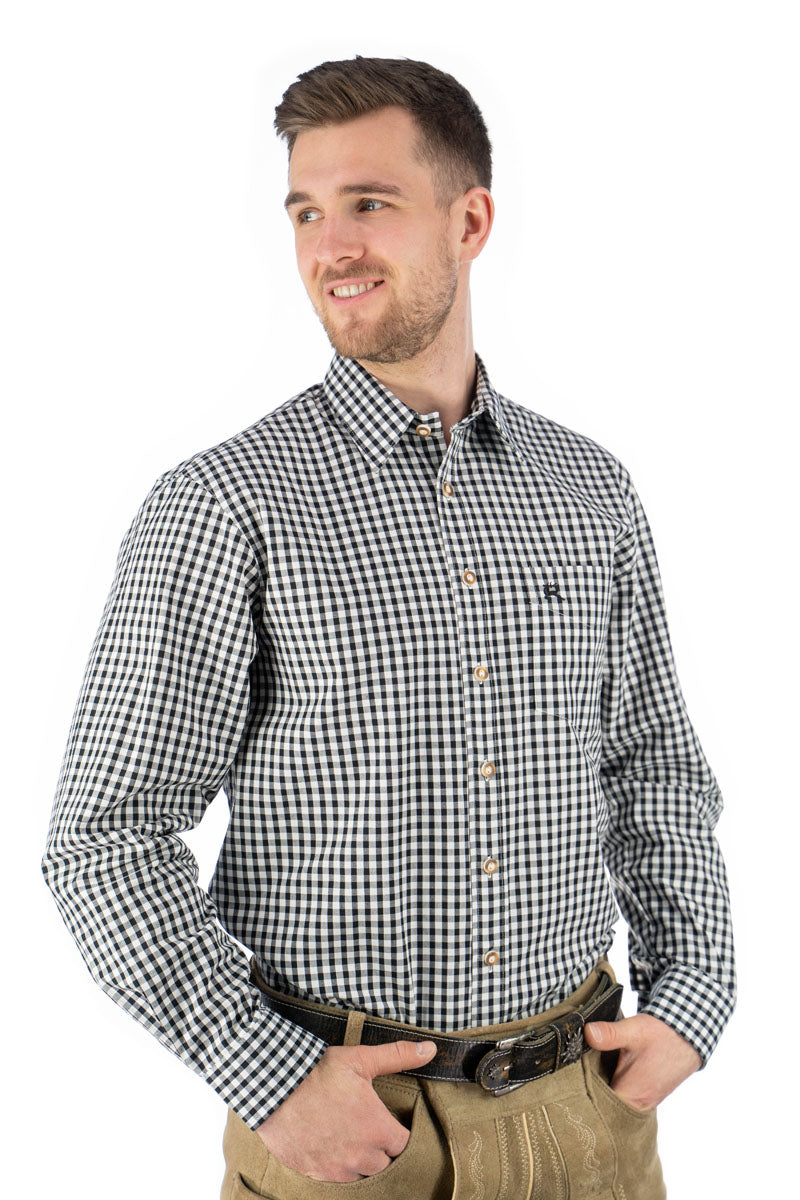 OS Trachten Trachtenhemd Regular Fit Panxeta