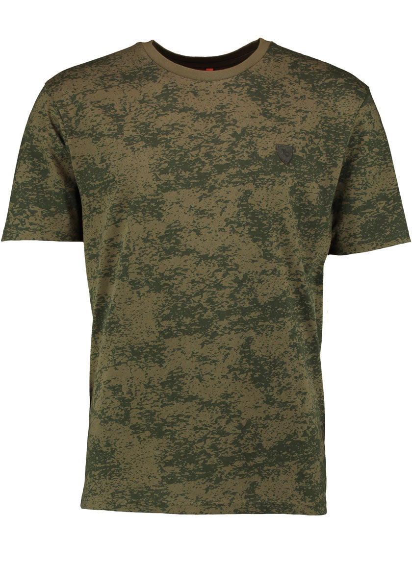 OS Trachten Herren T-Shirt Kurzarm Jagdshirt mit Rundhalsausschnitt Turwe