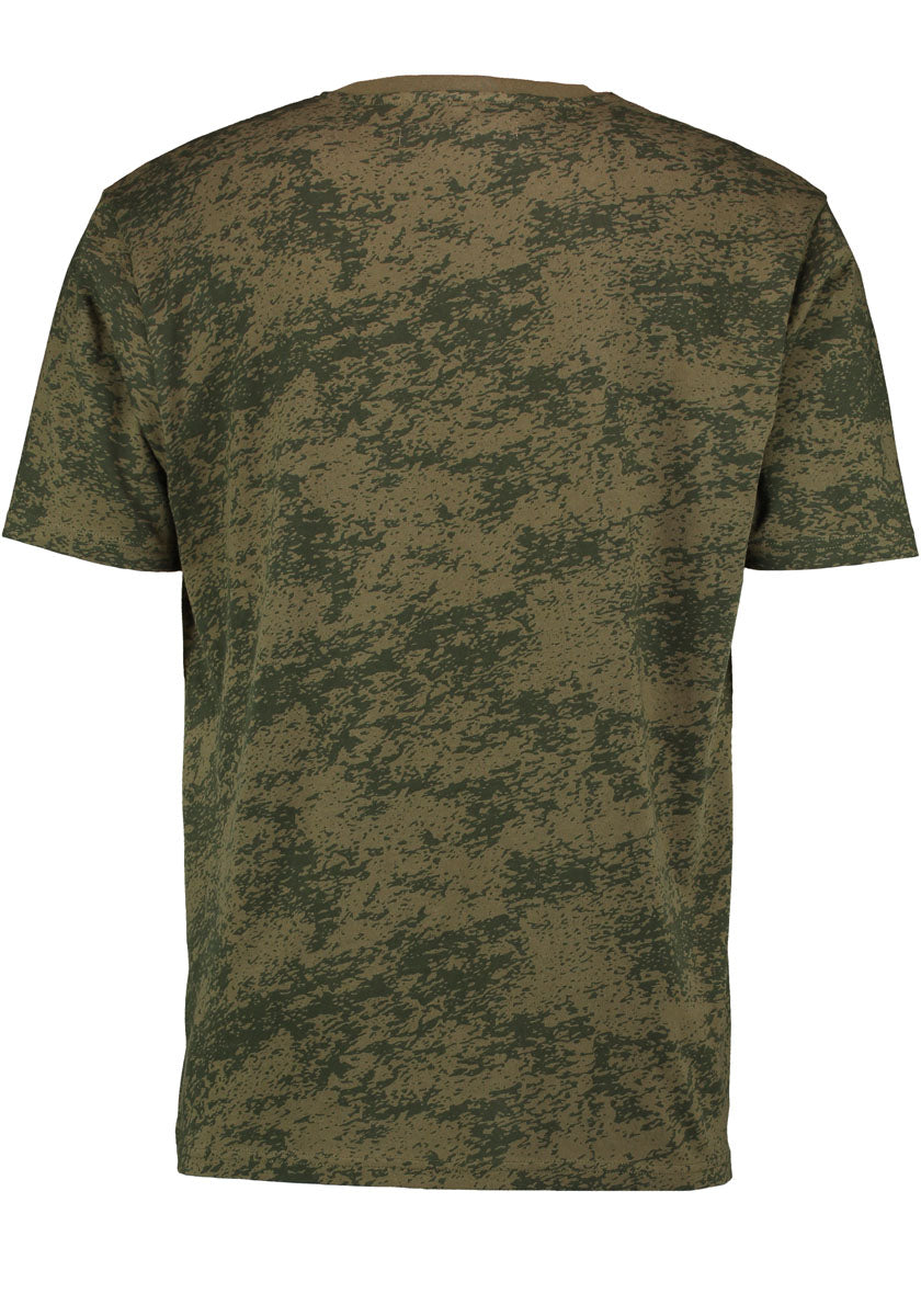 OS Trachten Herren T-Shirt Kurzarm Jagdshirt mit Rundhalsausschnitt Turwe