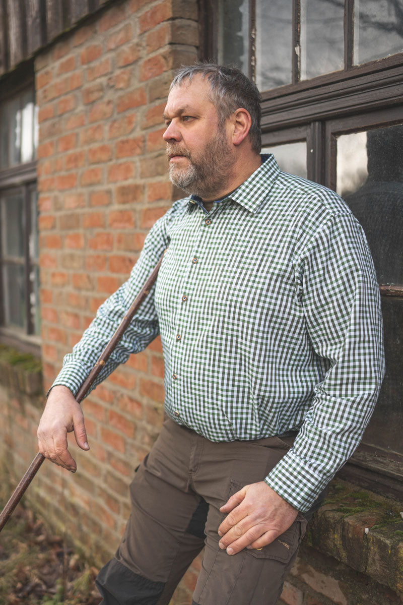 OS Trachten Trachtenhemd Slim Fit Zufir