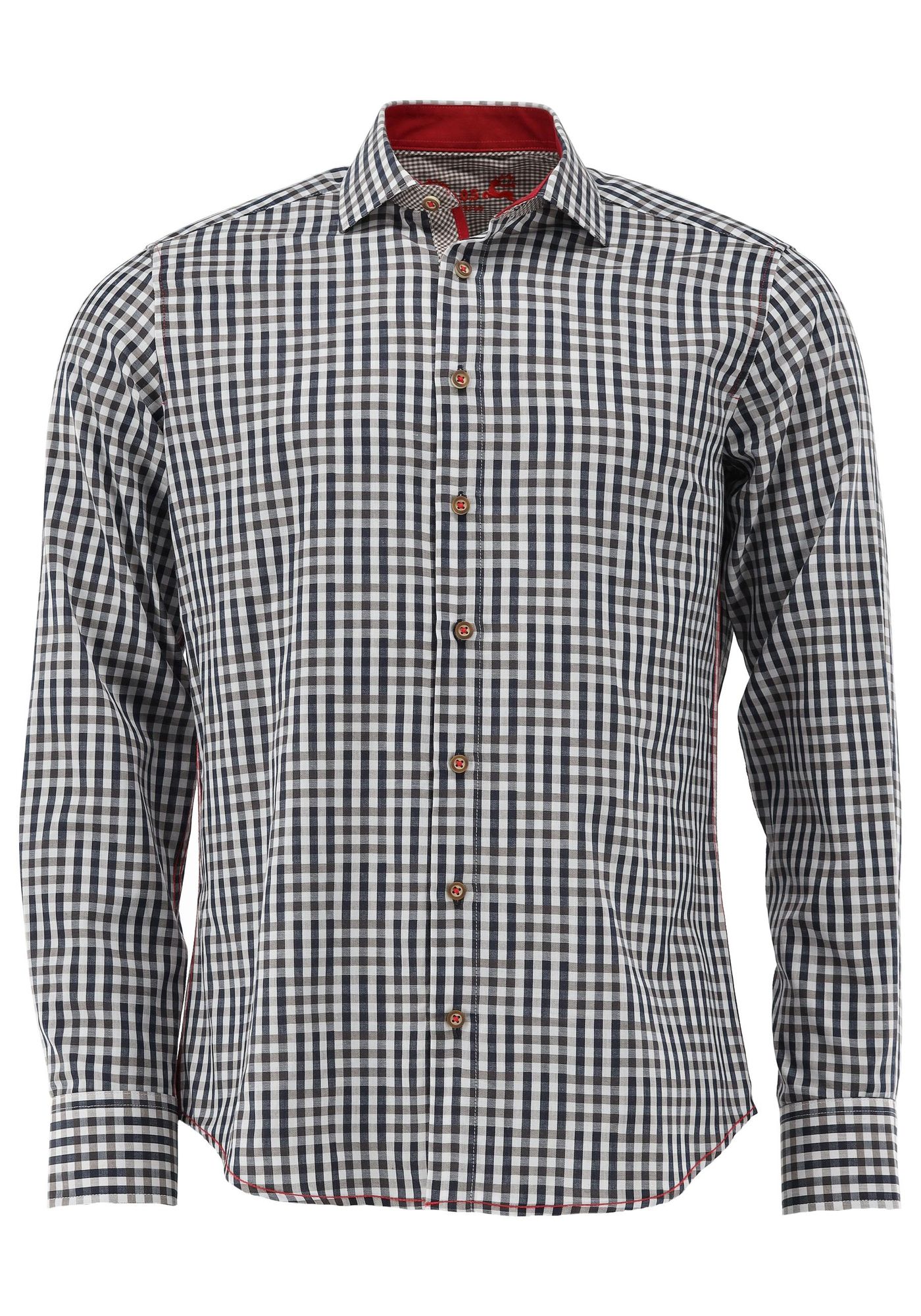 OS Trachten Trachtenhemd Slim Fit Zufir