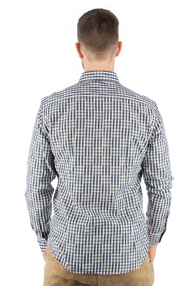 OS Trachten Trachtenhemd Slim Fit Zufir