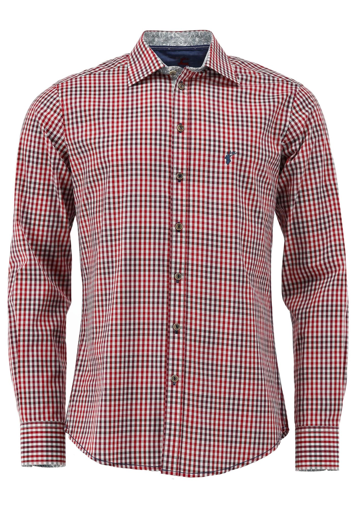 OS Trachten Trachtenhemd Slim Fit Arkaya