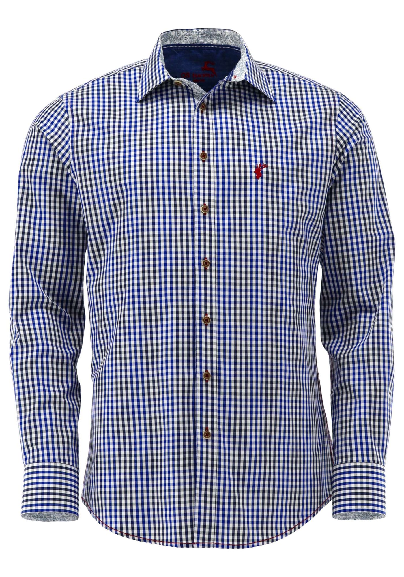OS Trachten Trachtenhemd Slim Fit Arkaya