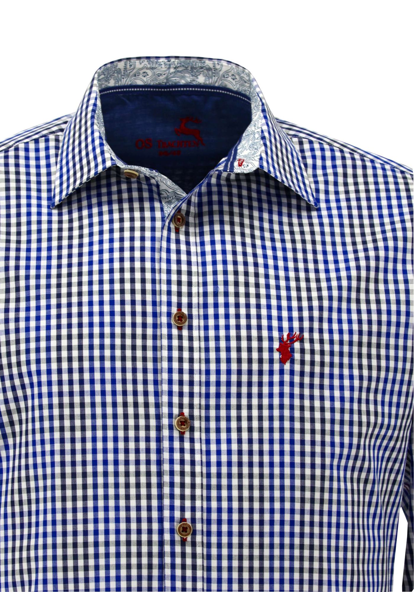 OS Trachten Trachtenhemd Slim Fit Arkaya