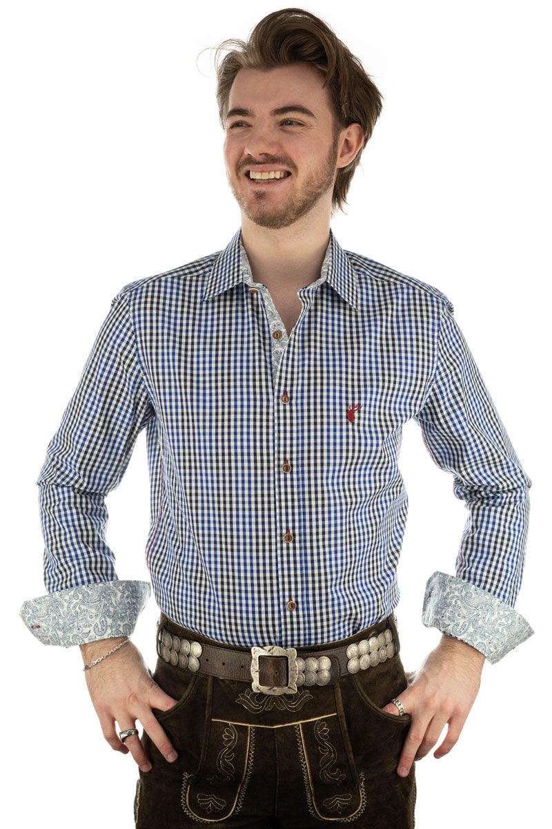 OS Trachten Trachtenhemd Slim Fit Arkaya