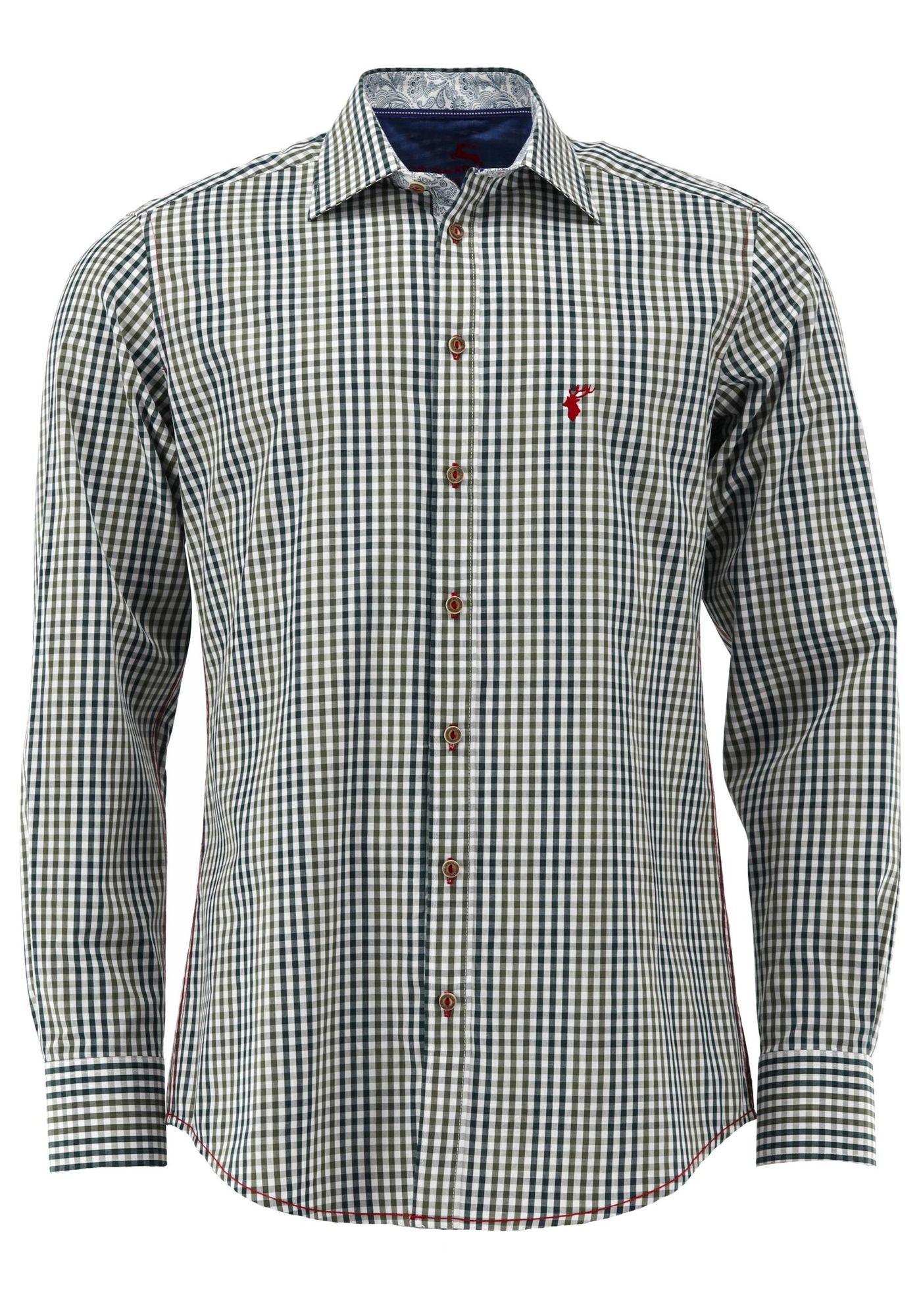 OS Trachten Trachtenhemd Slim Fit Arkaya