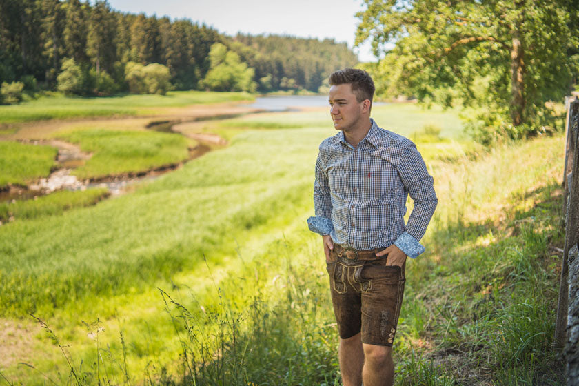 OS Trachten Trachtenhemd Slim Fit Arkaya