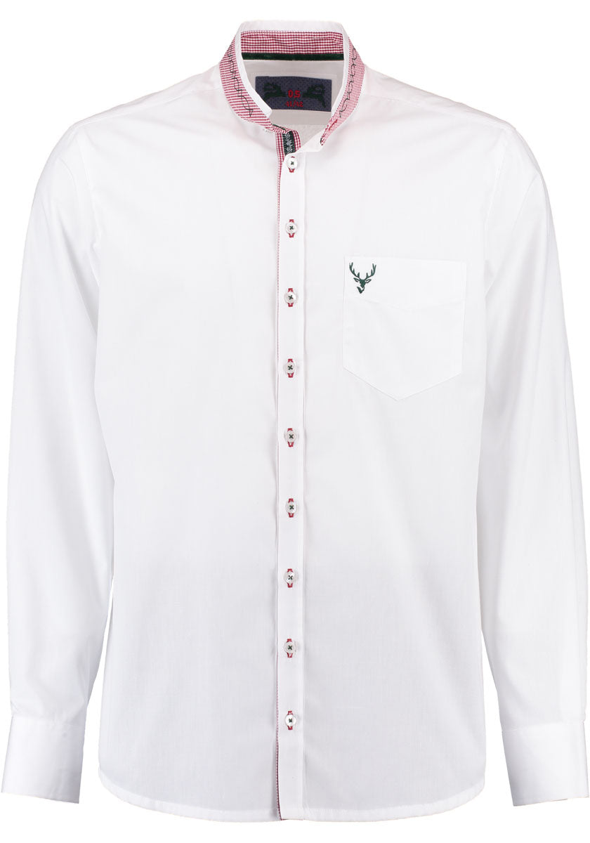 OS Trachten Trachtenhemd Slim Fit Adito