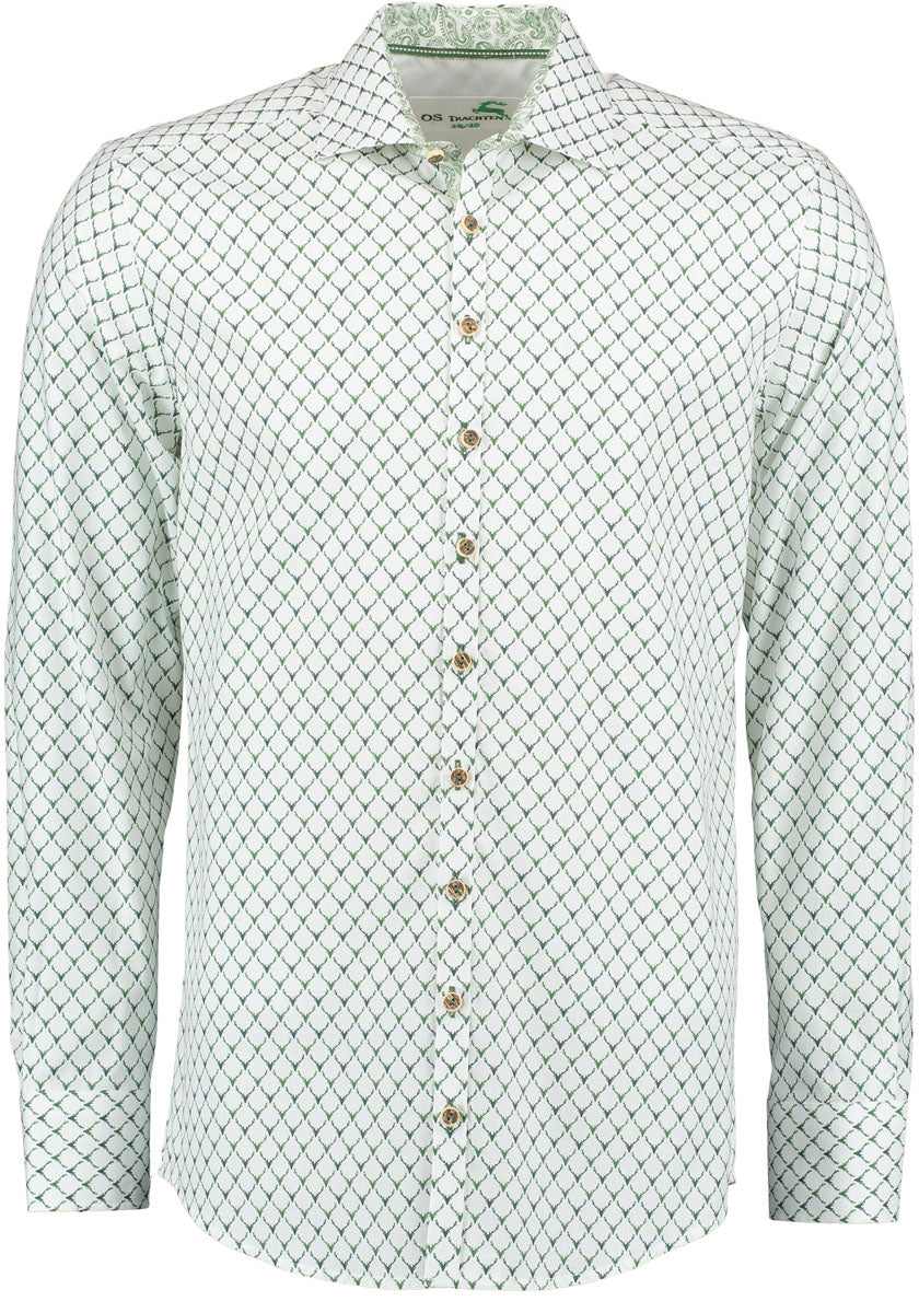 OS Trachten Trachtenhemd Slim Fit Kedase