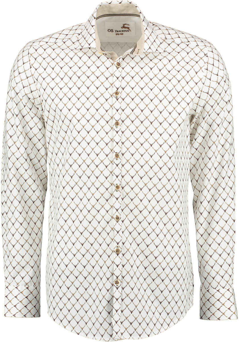 OS Trachten Trachtenhemd Slim Fit Kedase