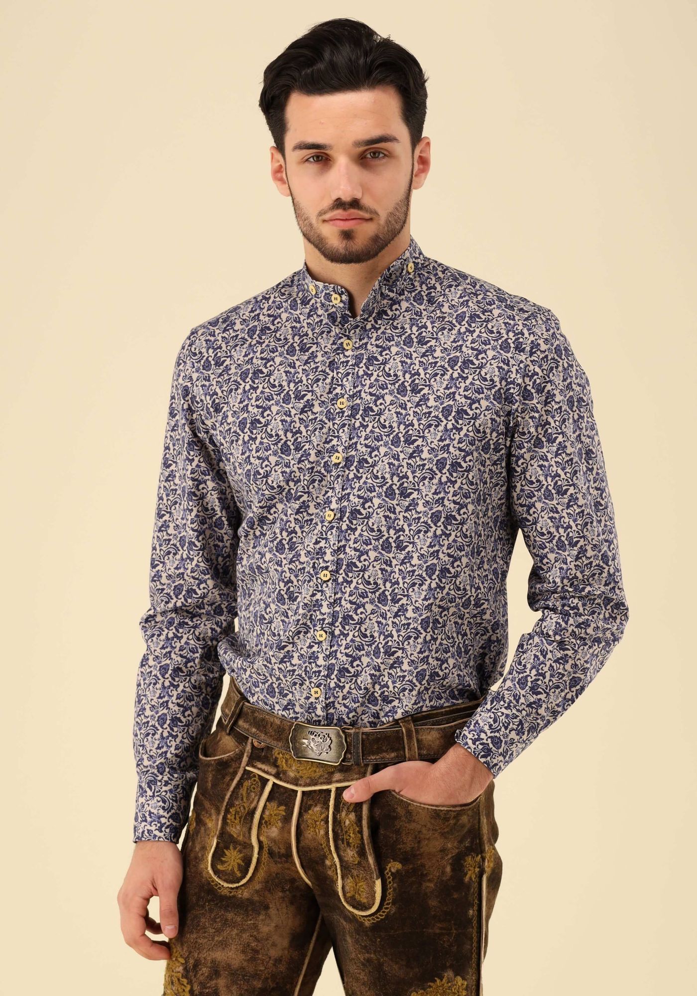 Gipfelstürmer Trachtenhemd Slim Fit Ulino