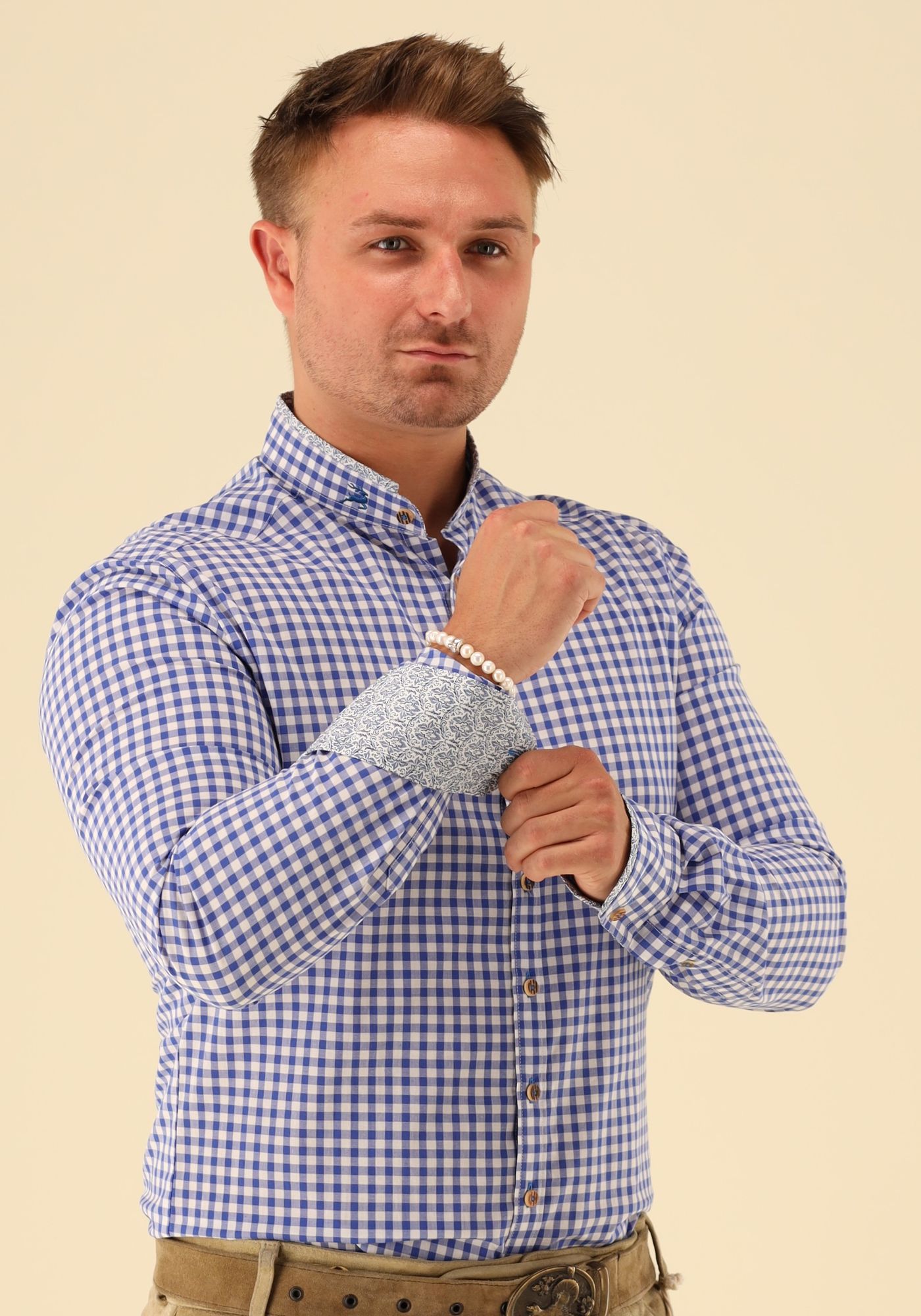 Gipfelstürmer Trachtenhemd Slim Fit  Fideo