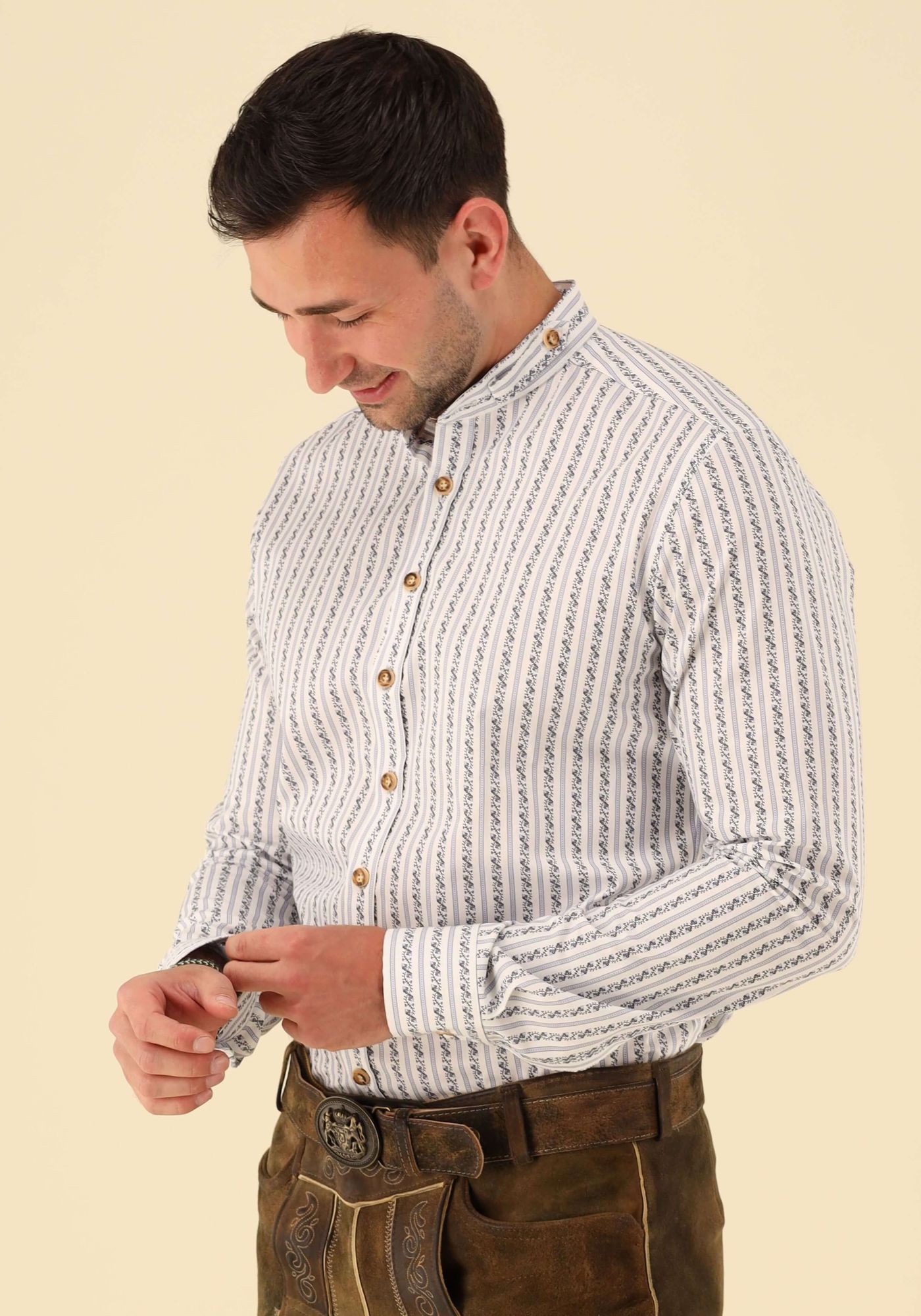 Gipfelstürmer Trachtenhemd Slim Fit Aspeio
