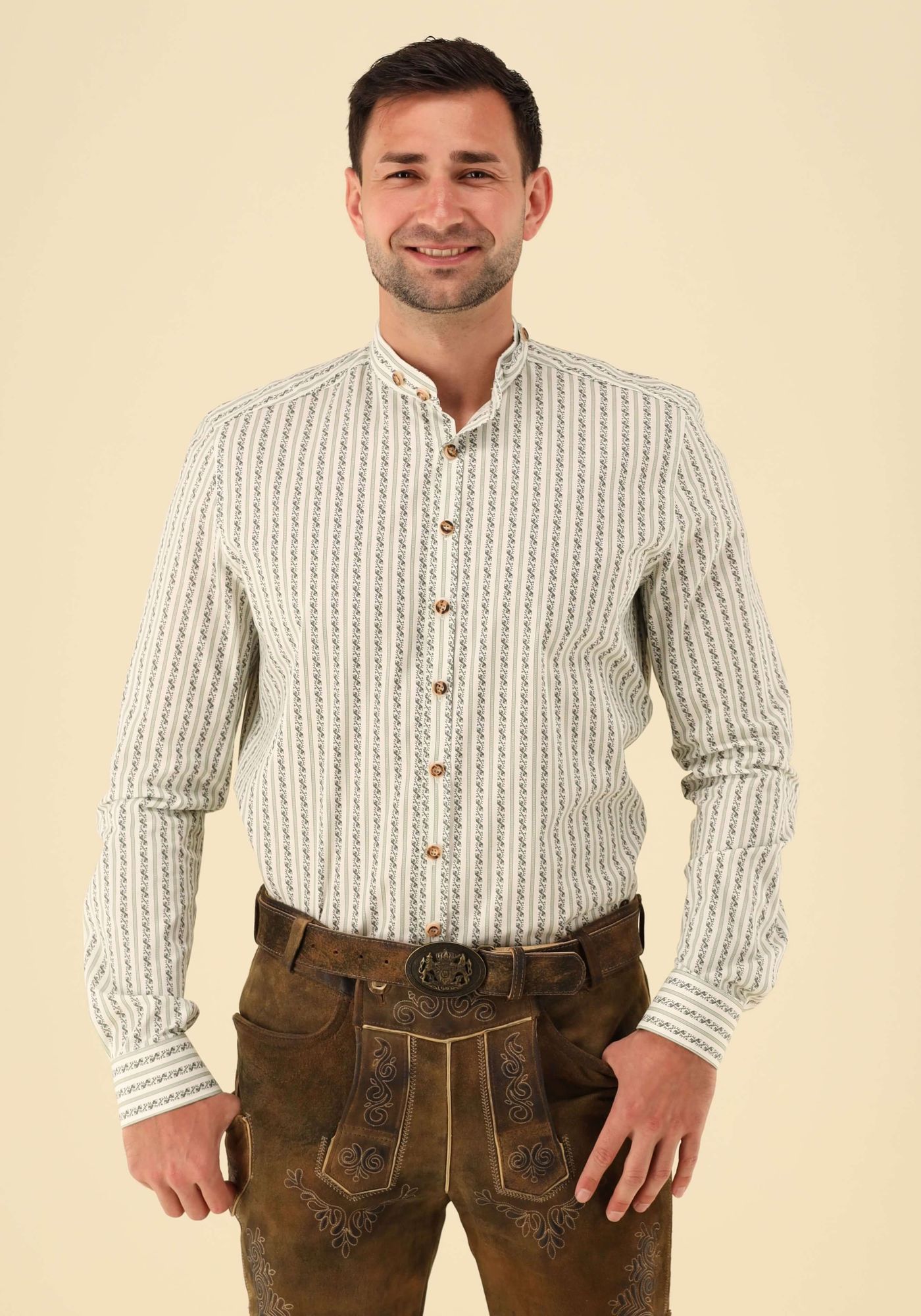 Gipfelstürmer Trachtenhemd Slim Fit Aspeio