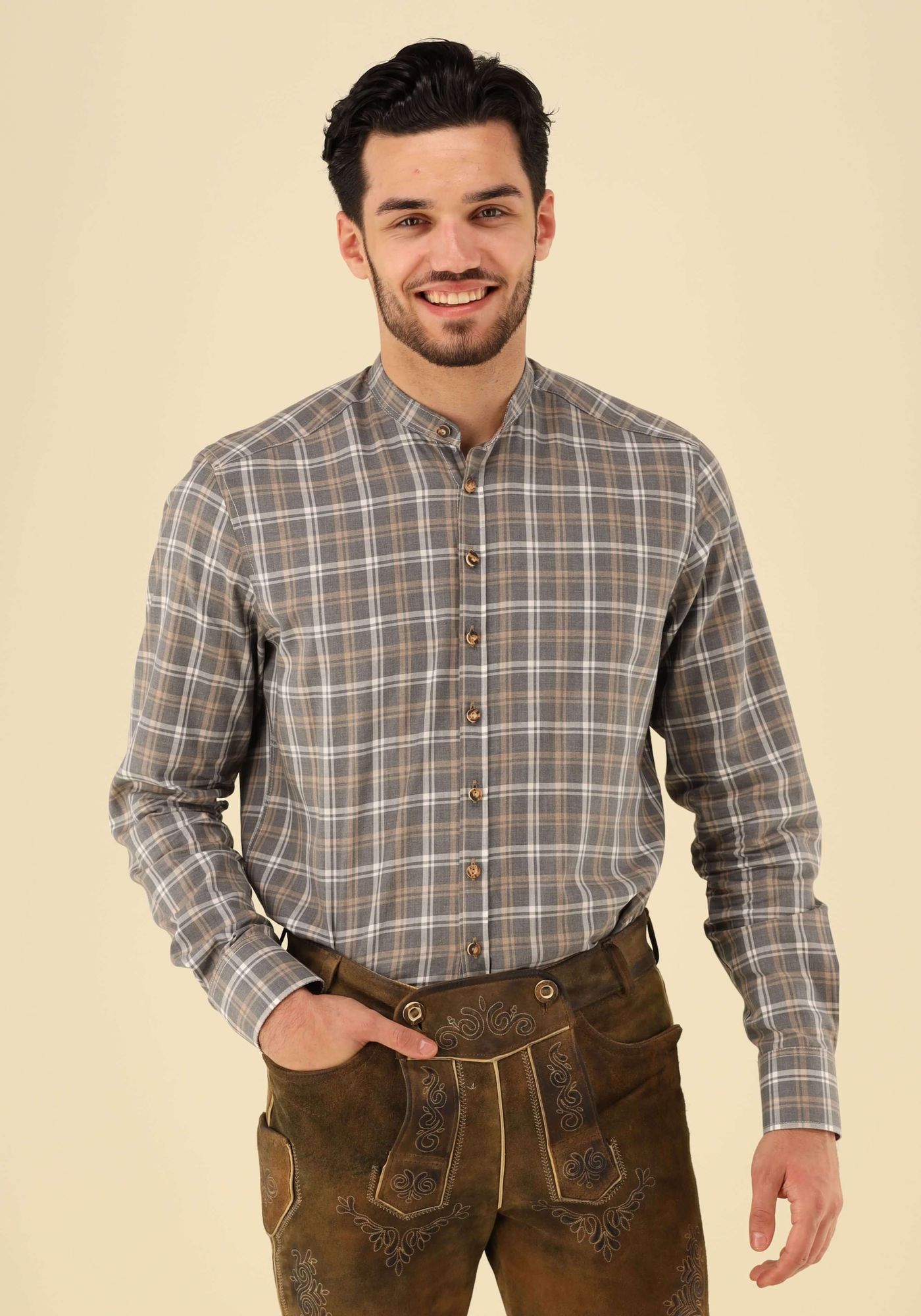 Gipfelstürmer Trachtenhemd Slim Fit Gafer