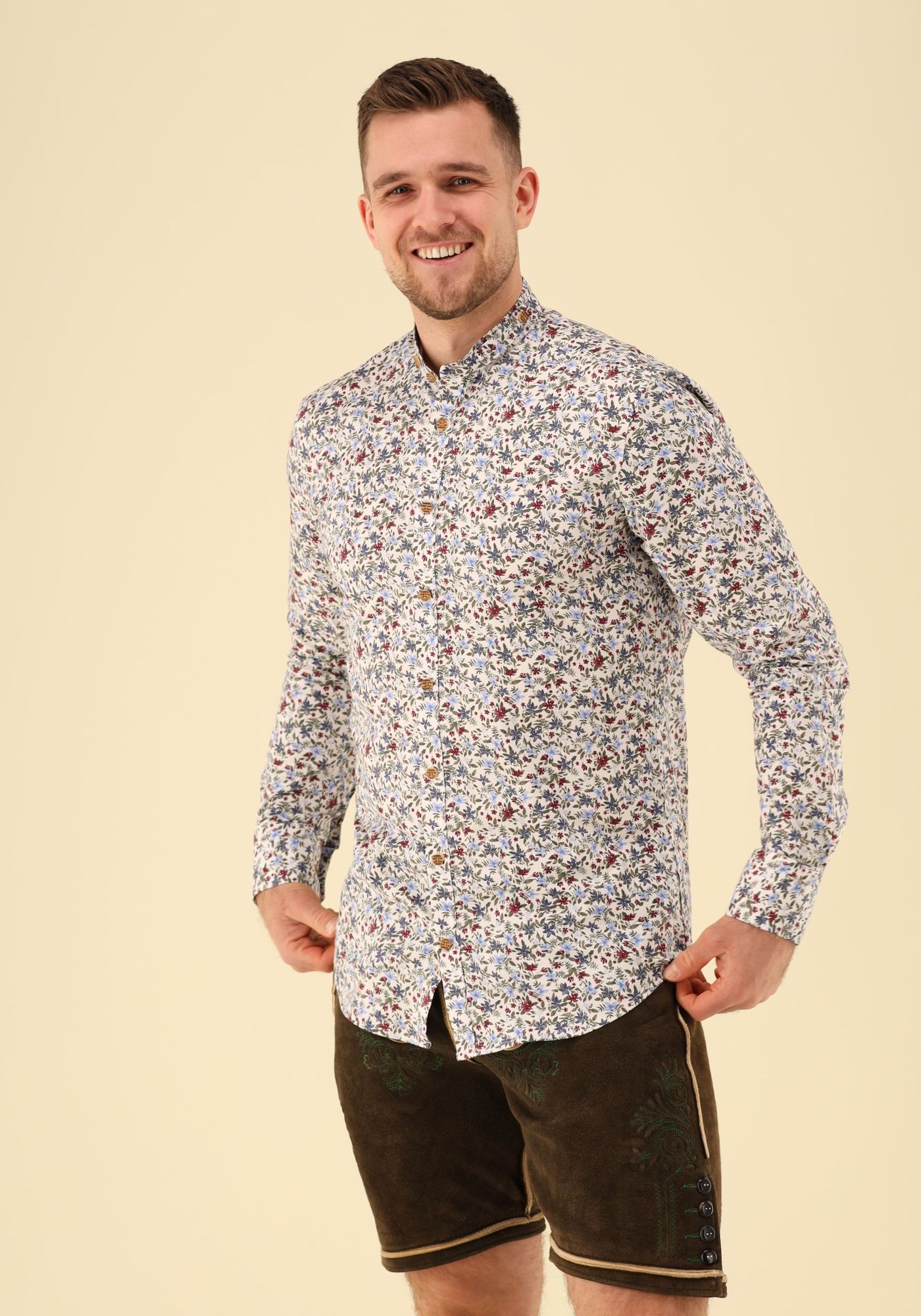 Gipfelstürmer Trachtenhemd Slim Fit Kekemu