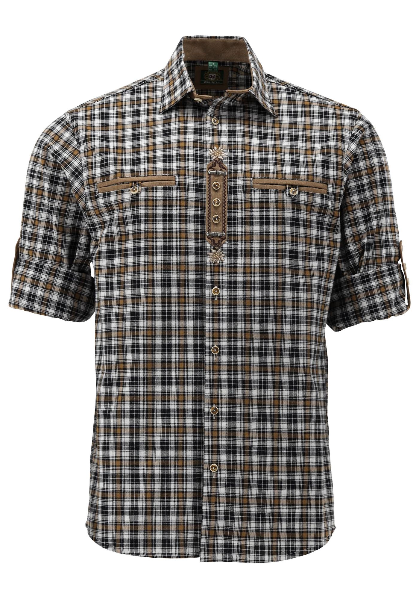 OS Trachten Trachtenhemd Slim Fit Clavas