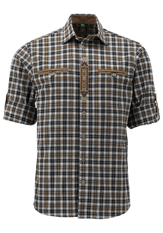 OS Trachten Trachtenhemd Slim Fit Clavas