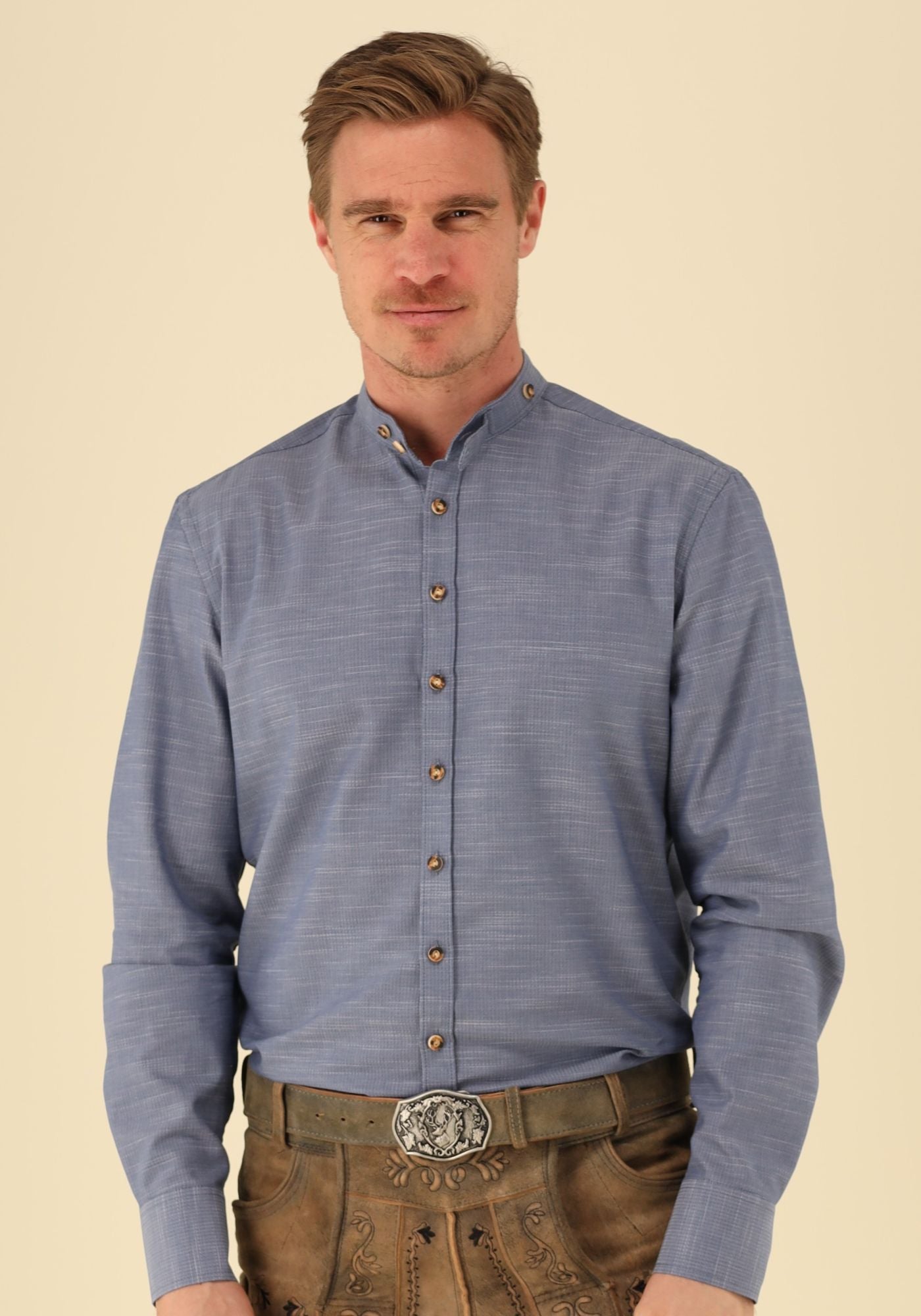 Gipfelstürmer Trachtenhemd Slim Fit Pudeja