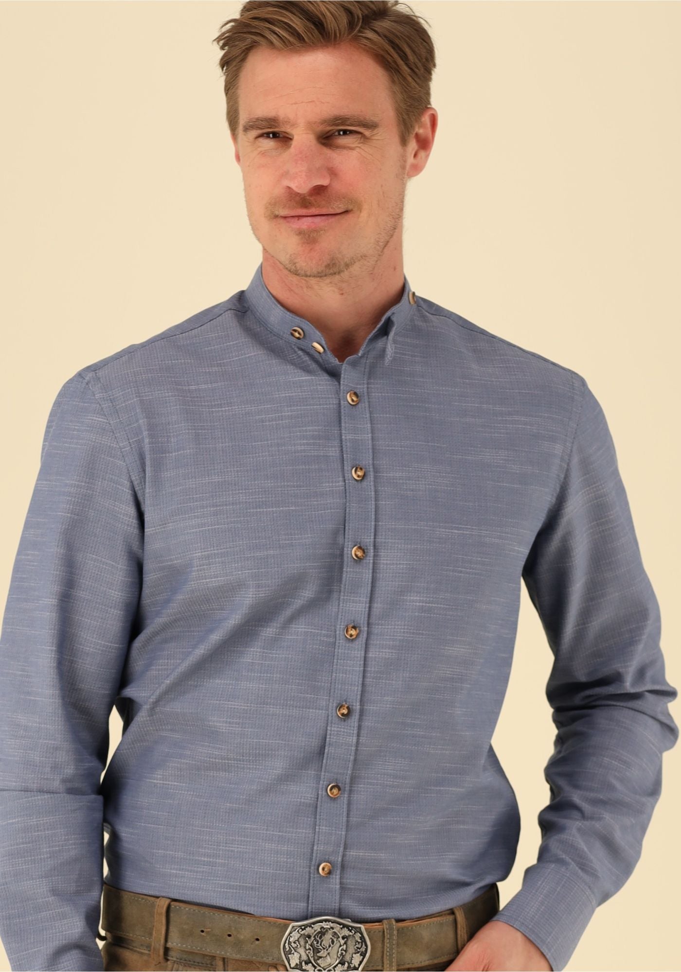 Gipfelstürmer Trachtenhemd Slim Fit Pudeja