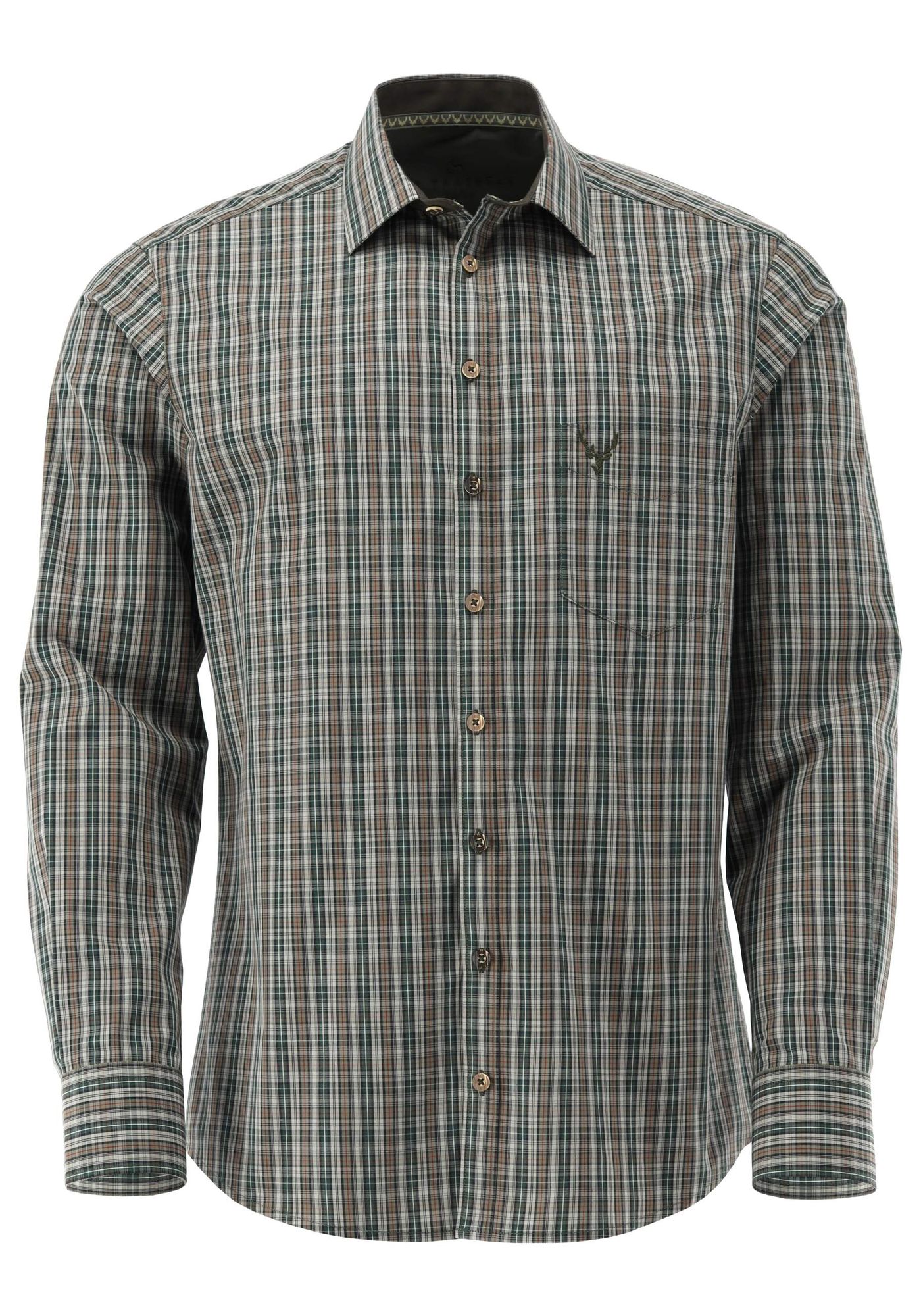 OS Trachten Jagdhemd Slim Fit Wator