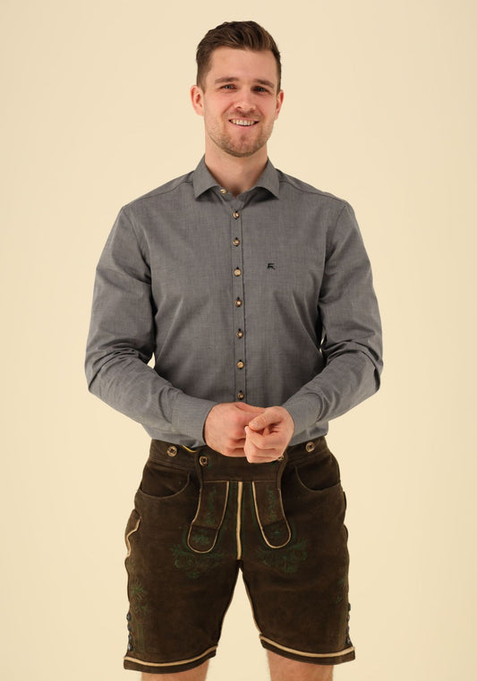 Gipfelstürmer Trachtenhemd Slim Fit Luvigo
