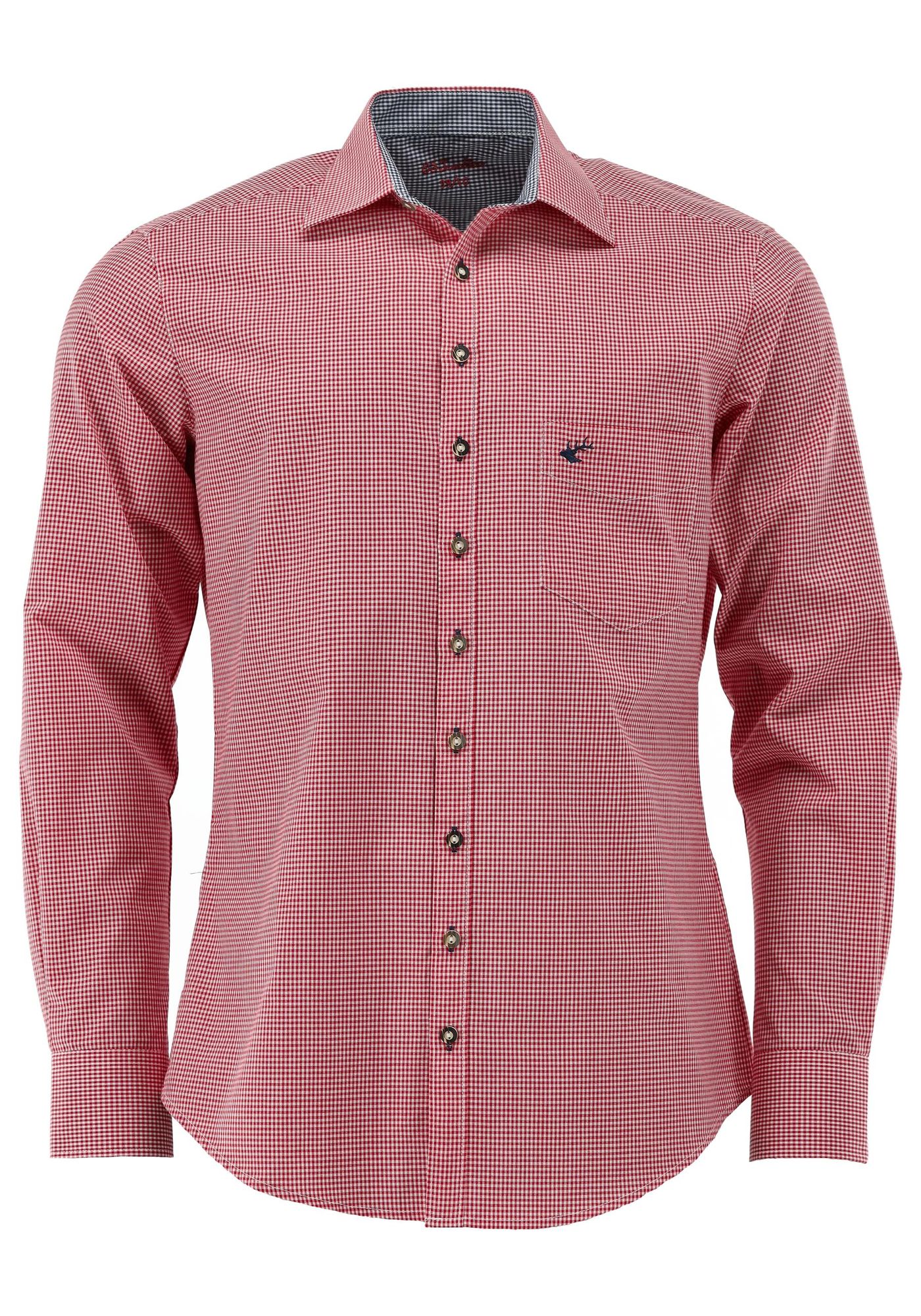 OS Trachten Trachtenhemd Slim Fit Wacodu