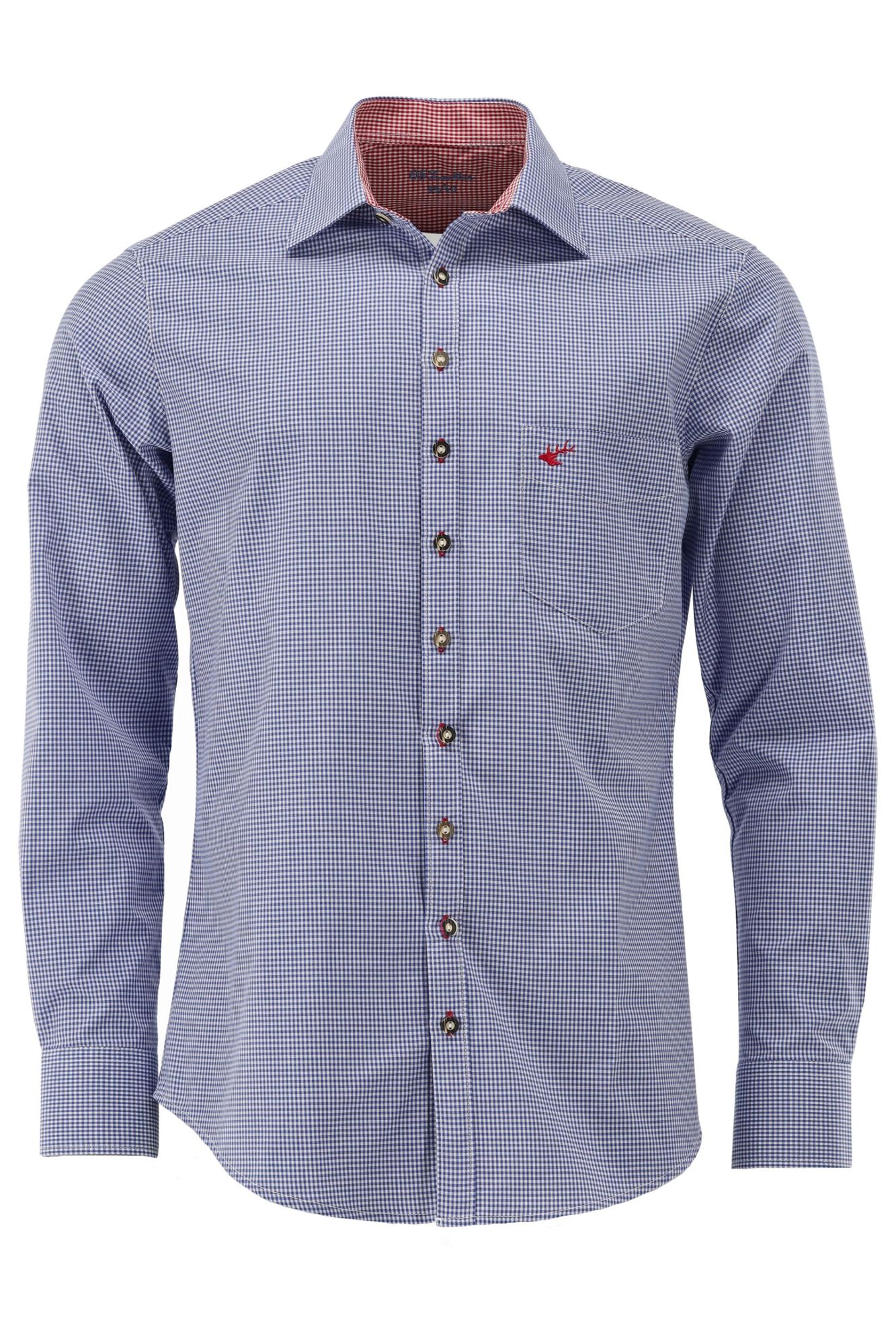 OS Trachten Trachtenhemd Slim Fit Wacodu