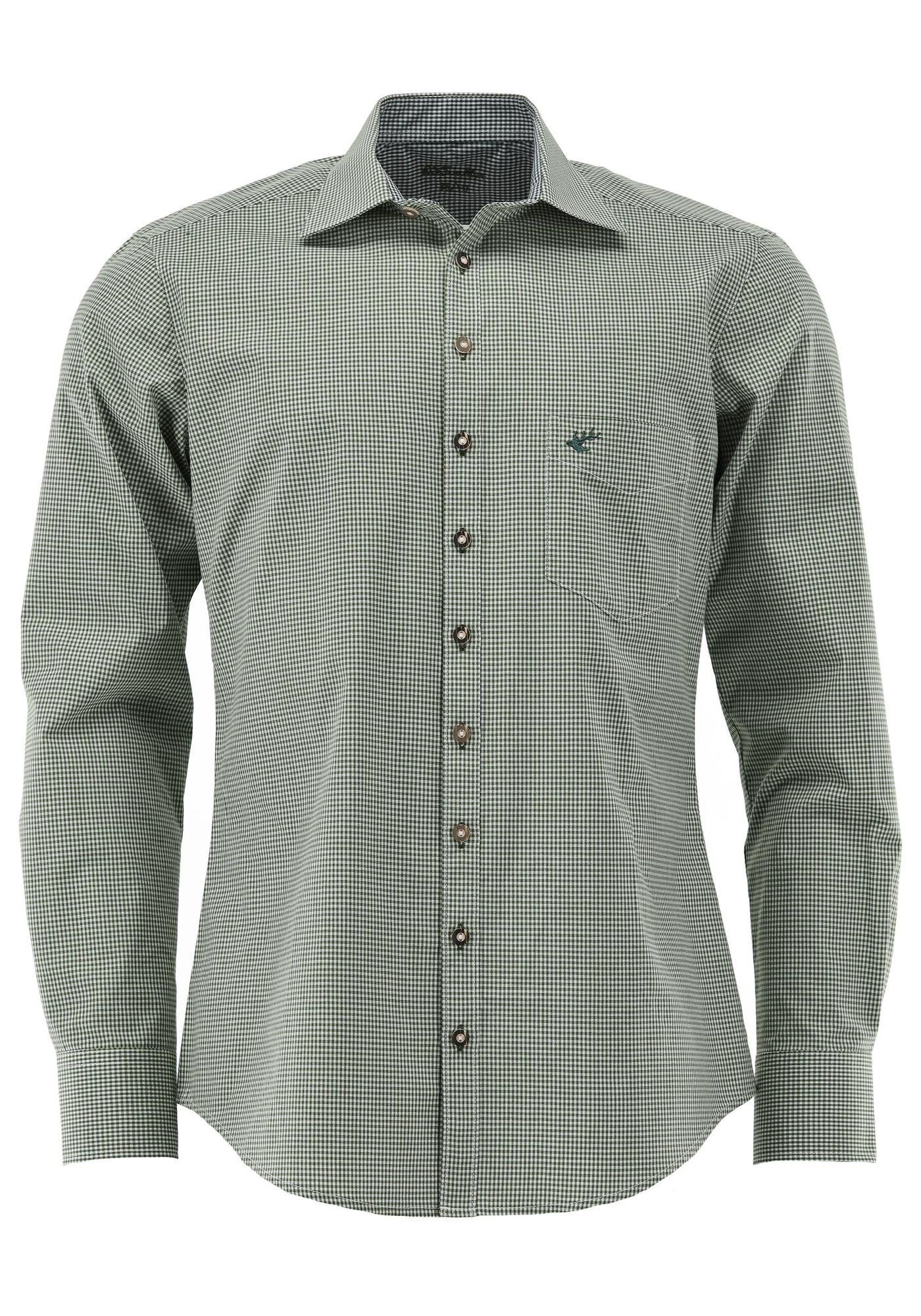 OS Trachten Trachtenhemd Slim Fit Wacodu