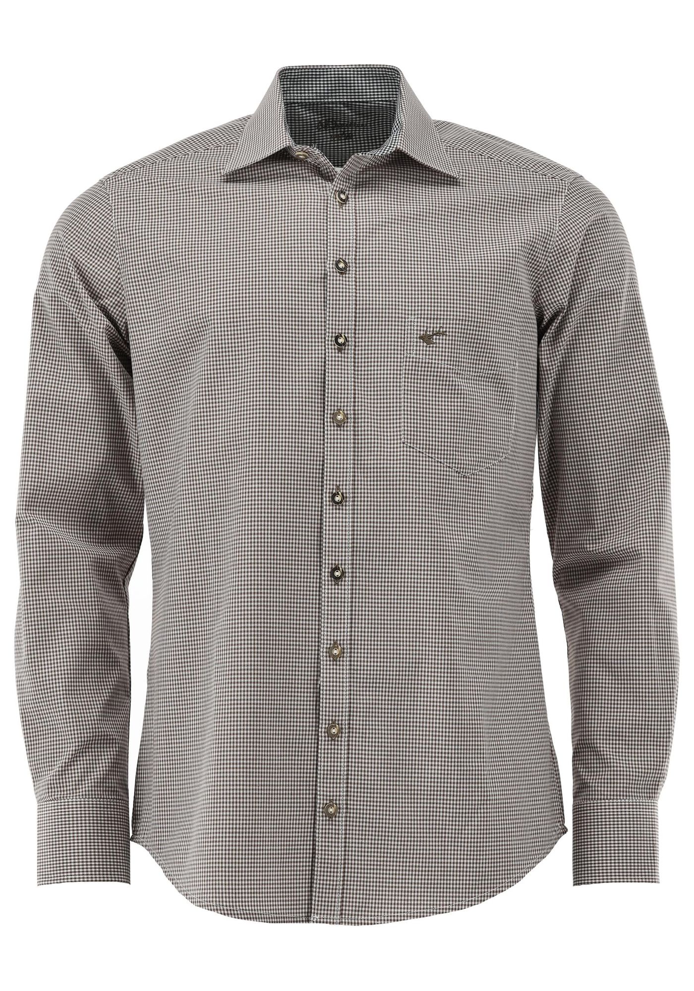 OS Trachten Trachtenhemd Slim Fit Wacodu