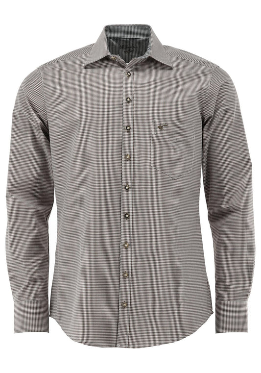 OS Trachten Trachtenhemd Slim Fit Wacodu