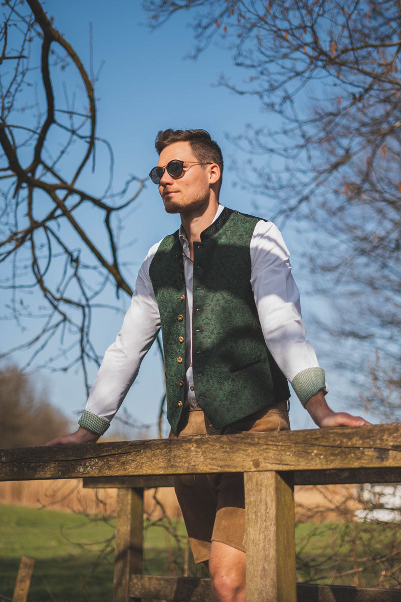 OS Trachten Trachtenhemd Slim Fit Prilde