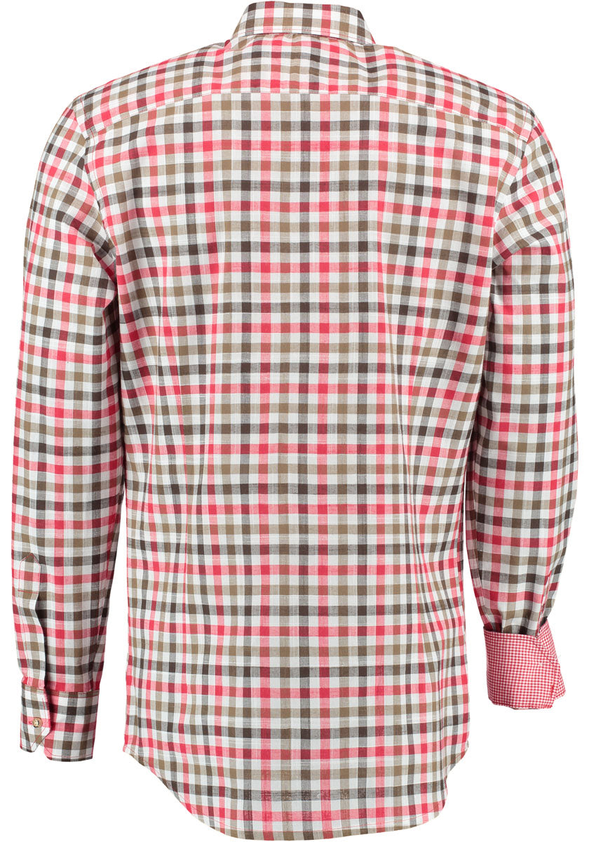 OS Trachten Trachtenhemd Slim Fit Junra