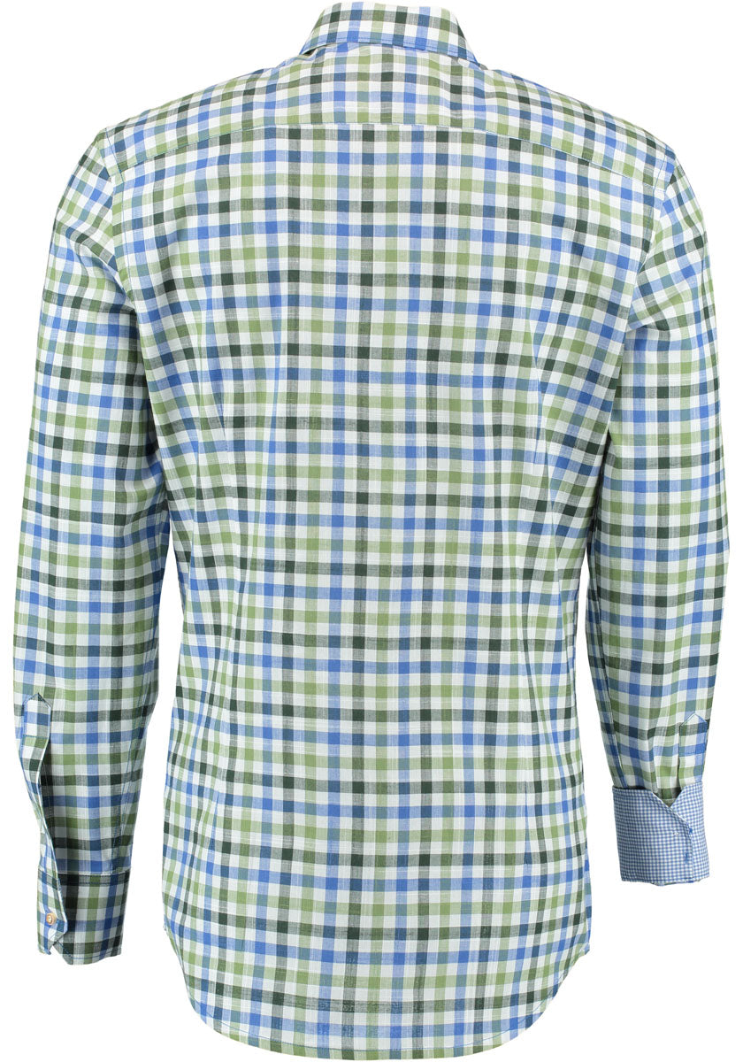 OS Trachten Trachtenhemd Slim Fit Junra
