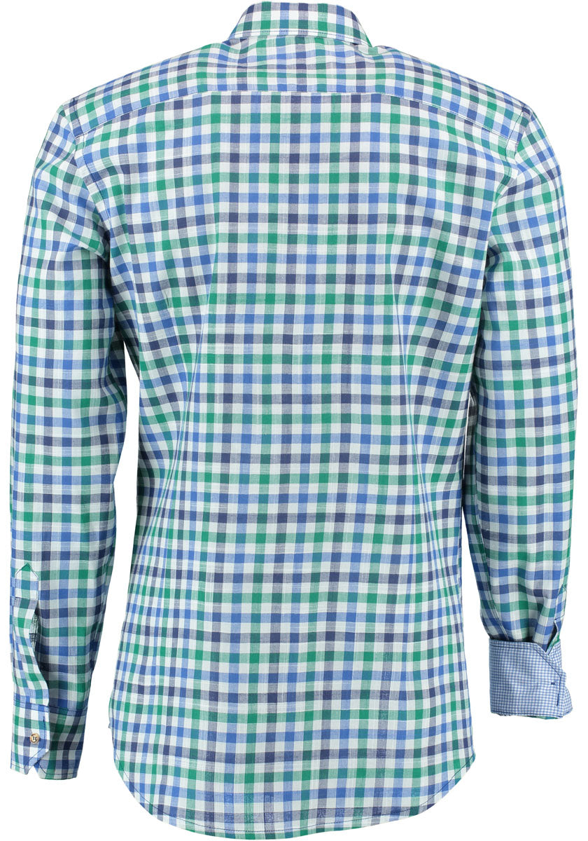 OS Trachten Trachtenhemd Slim Fit Junra