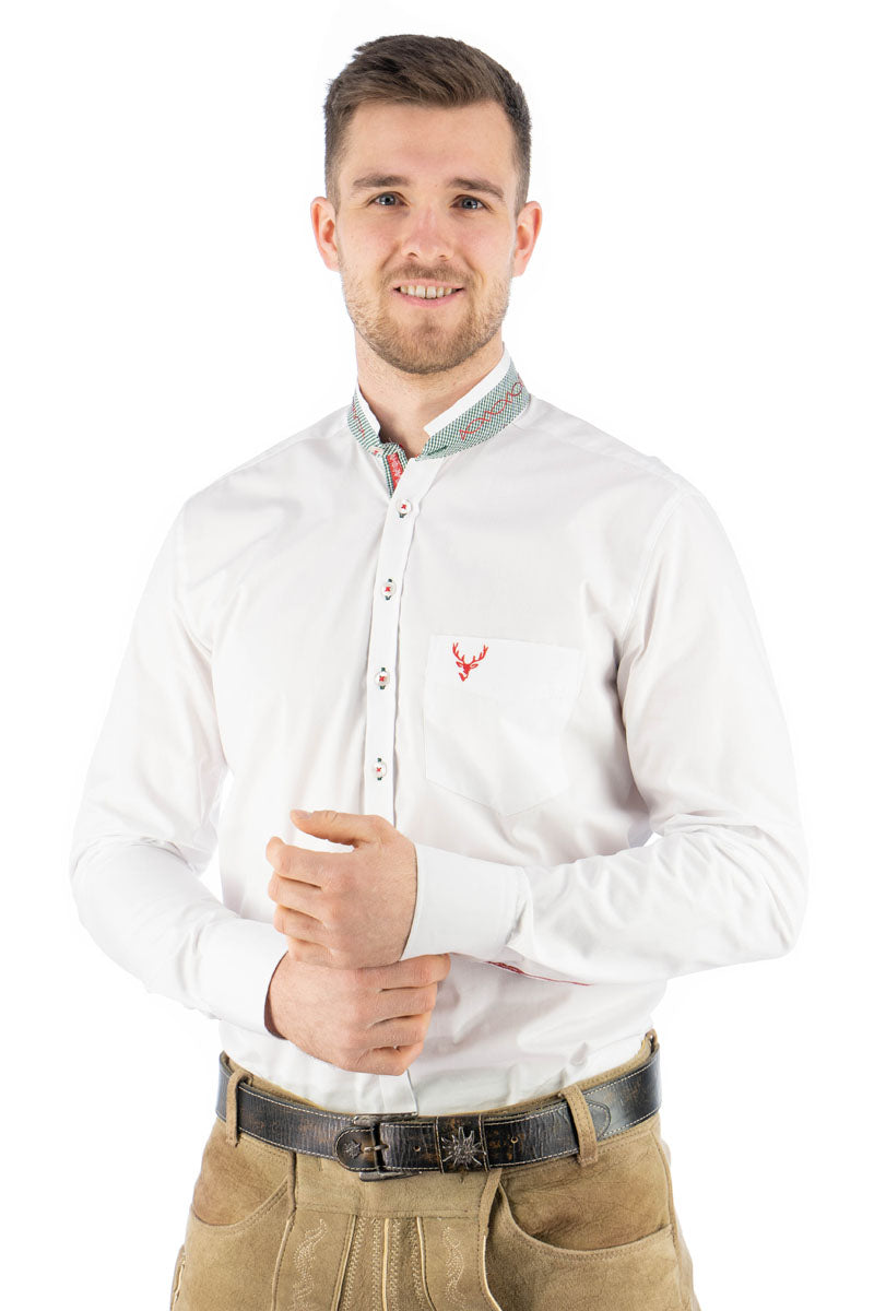 OS Trachten Trachtenhemd Slim Fit Cereba