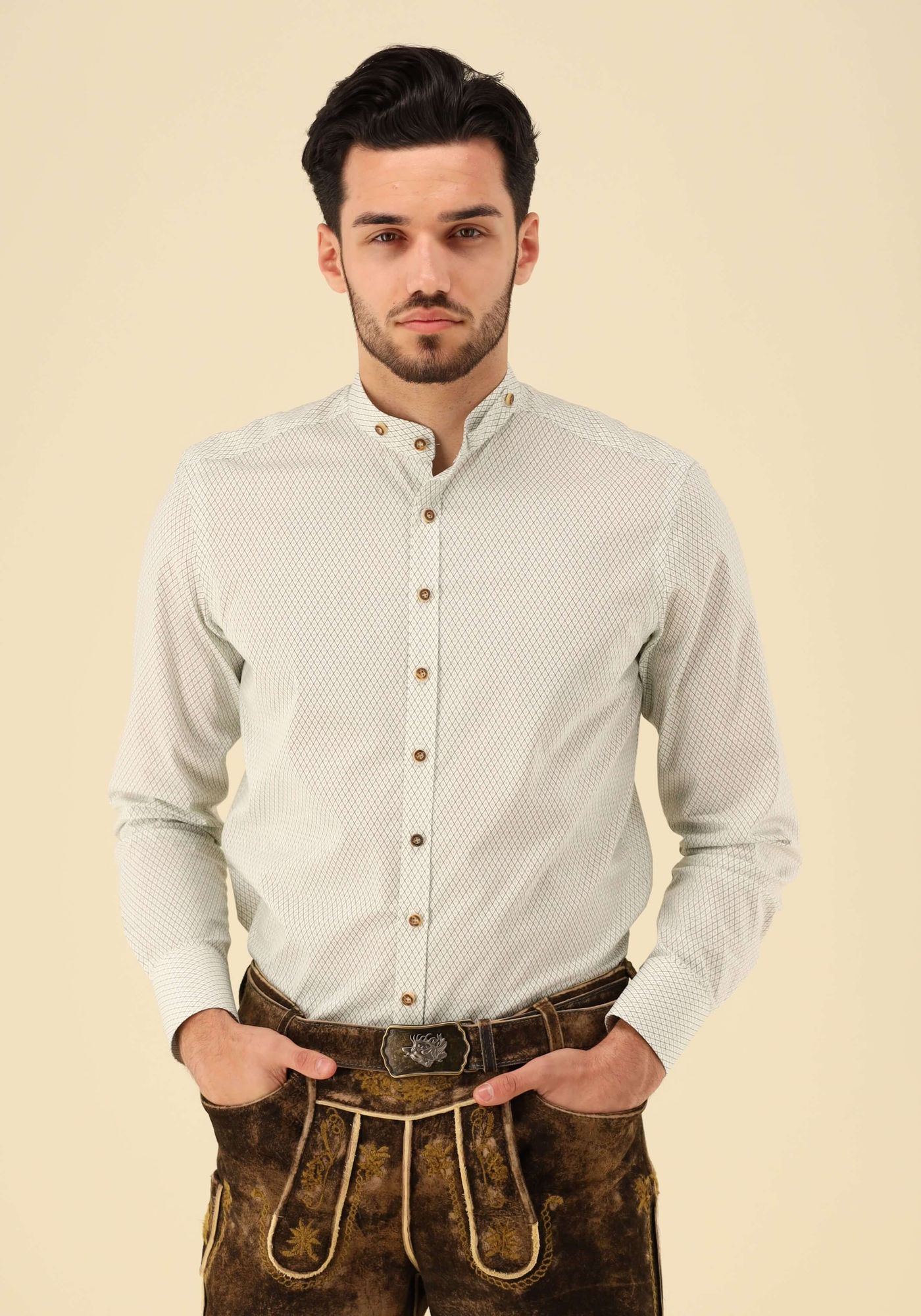 Gipfelstürmer Trachtenhemd Slim Fit Drumpu