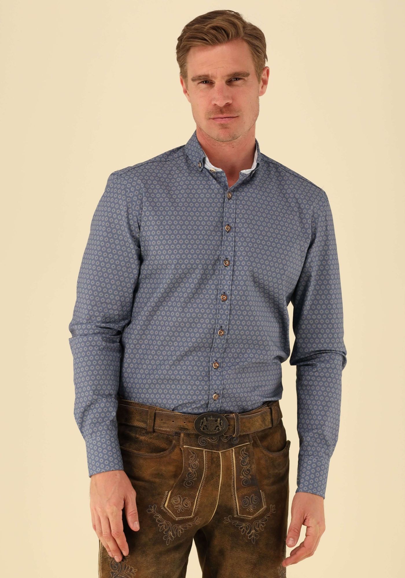 Gipfelstürmer Trachtenhemd Slim Fit Idodo